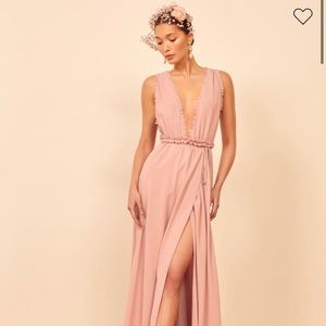 Reformation gown - beautiful blush color. Never worn!